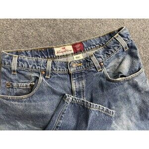 Vintage Levis 545 Jeans Men's 34x30 Blue Loose Fit Brown Tab Made In USA 1997